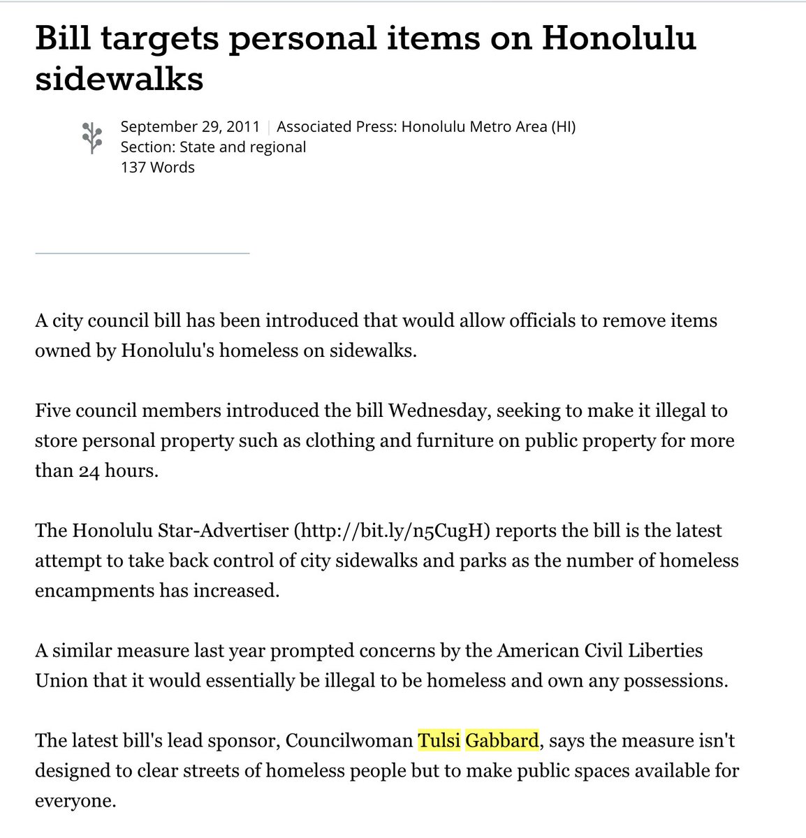 Anti-homeless bills as city Council.