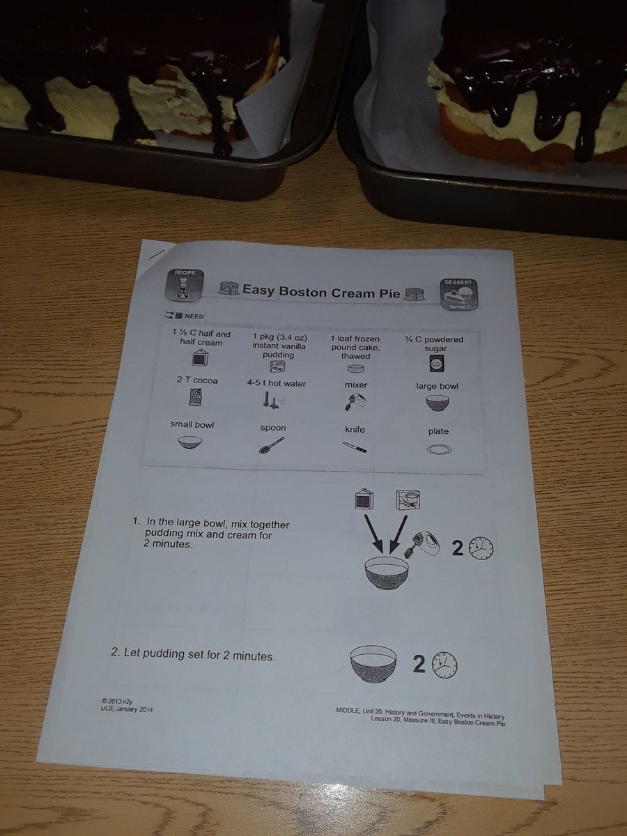 AudreyMBollers's tweet photo. Studying the American Revolution Boston Cream Pie. #KMSBetheBest #AmericanRevolution #UniqueCurriculum https://t.co/0ZjKtSLAky