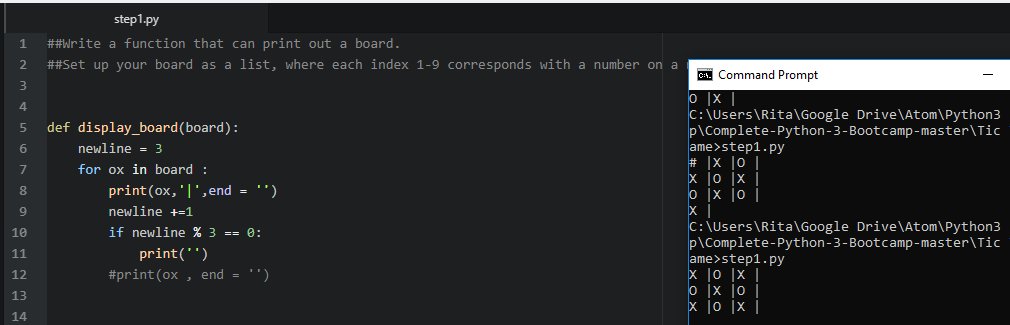 ritazreiby's tweet image. Starting from the bottom. Tic Tac Toe game with Python. #BabySteps #PythonBootcamp