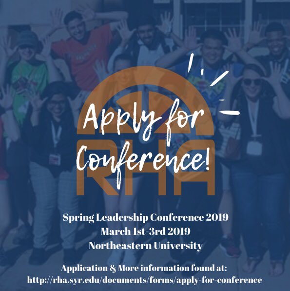 The application for our 2019 Spring Leadership Conference at Northeastern University in Boston, MA is due in 5 days! Don’t miss out on this amazing opportunity!