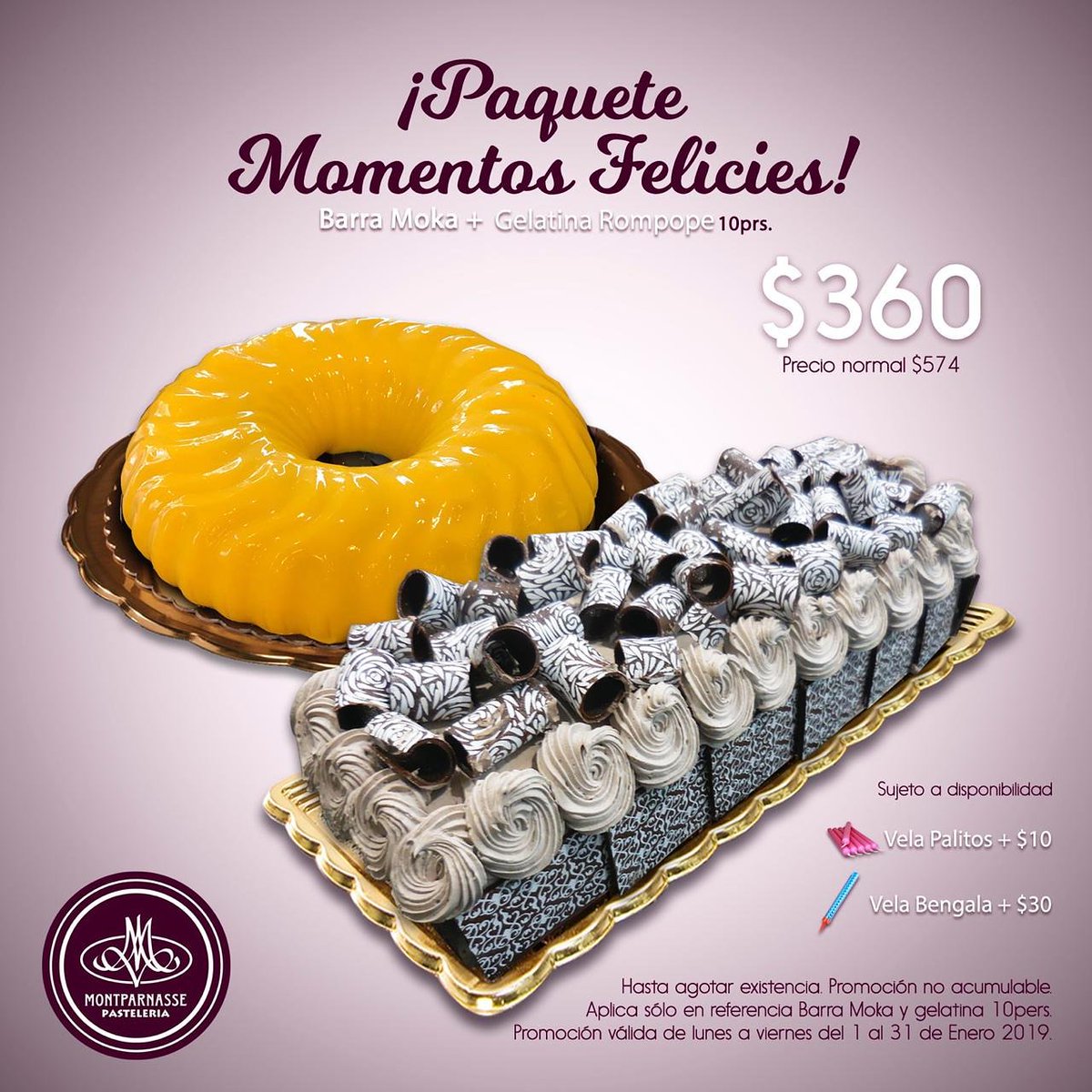Chef_Pastelero's tweet photo. Ya a la venta el primer paquete de #MomentosFelices del año. @montparnassemx https://t.co/r3L6SMnWb0