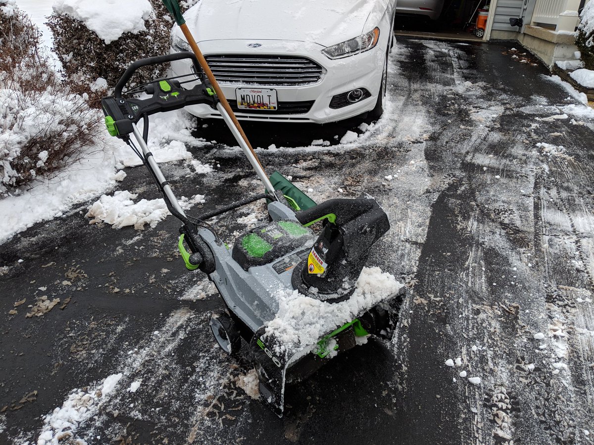 mdvolt's tweet image. Even wet snow is no match for @EGOPowerPlus #BackSaver #BlowElectric