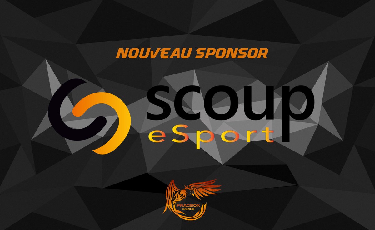 Aujourd'hui nous sommes fiers de vous annoncer l'arrivée de notre tout nouveau sponsor : <a href="/ScoupEsport/">Scoup eSport Officiel</a> ! Nous offrant un matériel hautement perfectionné, de qualité et créant ainsi un tout nouveau système de location. Merci à eux !

Plus d'informations : facebook.com/fragboxgaming/…