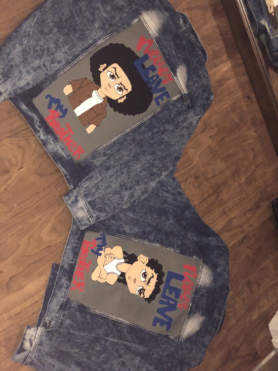TiaJenee_'s tweet image. “Never leave my brother”
Huey and Riley Freeman 
#customerrequest
#Boondocks
#matchingjackets