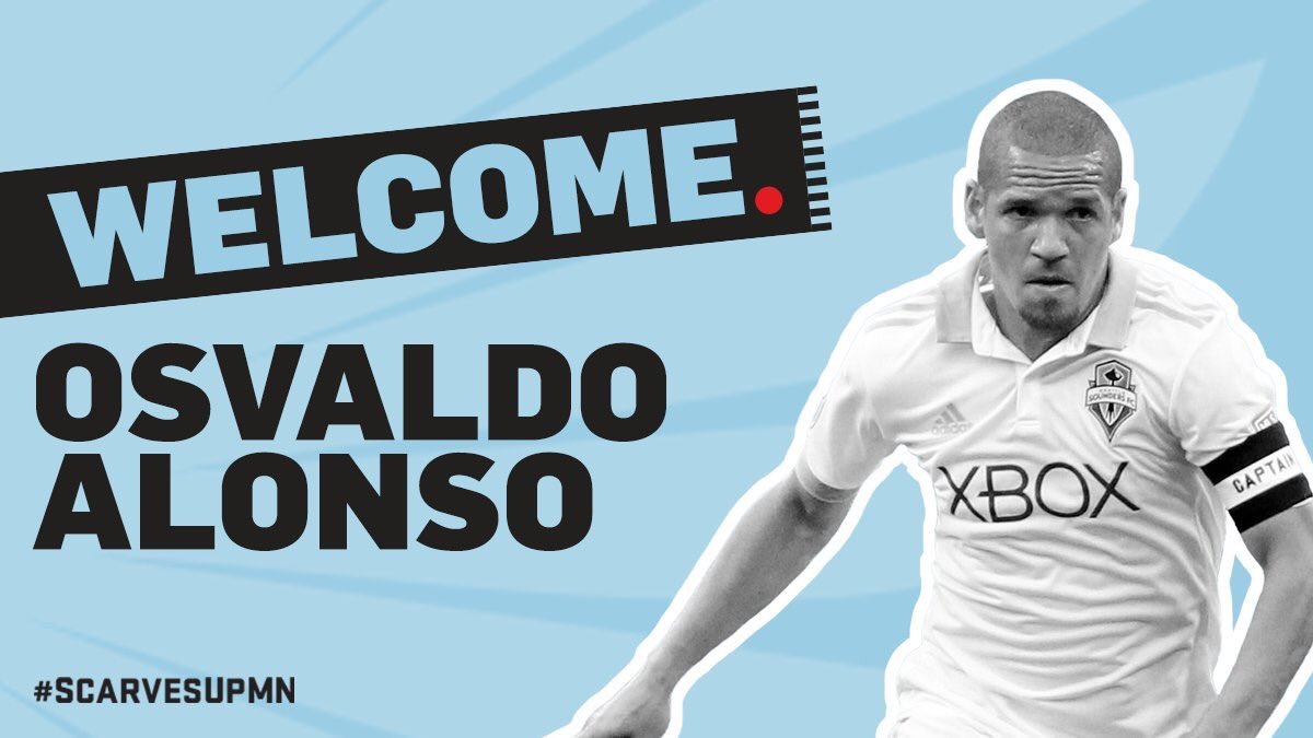 🏆#MLSxLPDT 

🏃‍♂️ Osvaldo Alonso 🇨🇺 es nuevo jugador de @MNUFC. El volante central viene de jugar con @SoundersFC. 

¡Éxitos @OzzieAlonso!