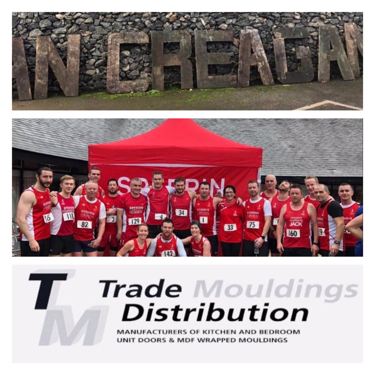 A big thank u to Trade Mouldings sponsor of race 3 of our winter series at An Creagan!