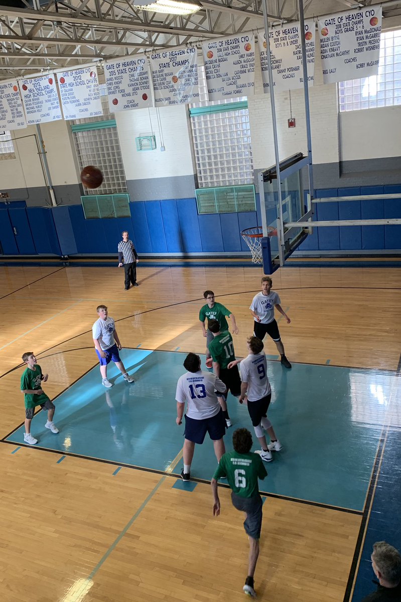 EdforBoston's tweet photo. A great afternoon watching basketball at the Walsh/McDonough Gym in #Southie.  Thanks to the players, coaches, officials, parents and sponsors for making the Gate of Heaven CYO an excellent program which helps our youth through sports and educational opportunities. https://t.co/jJWeQXCjgZ