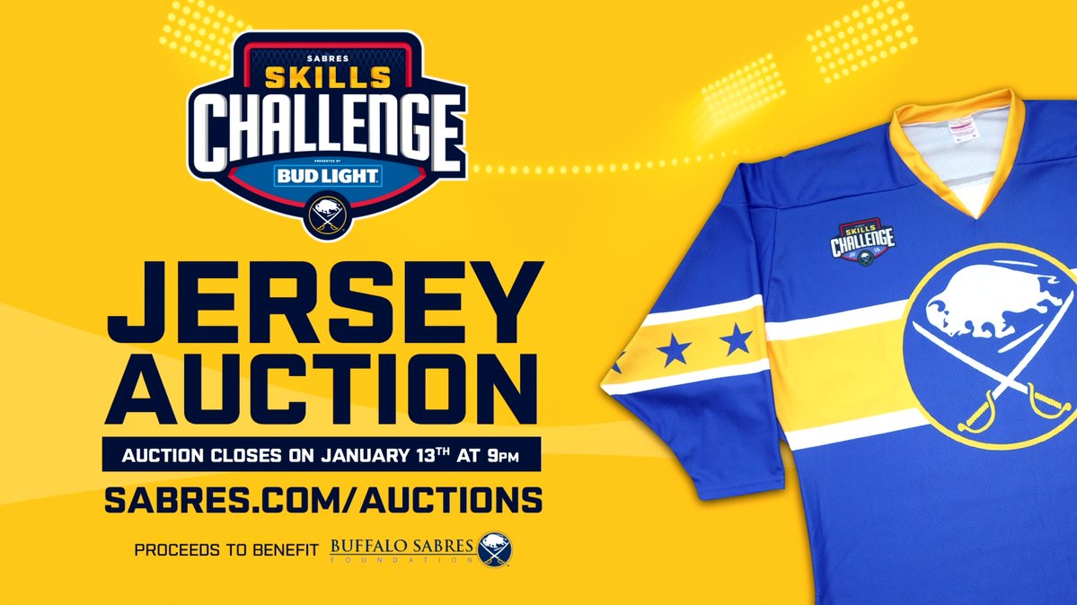 Final day to bid on these jerseys 😍  Start here: bufsabres.co/skillsjtw https://t.co/pe3BBUX60a