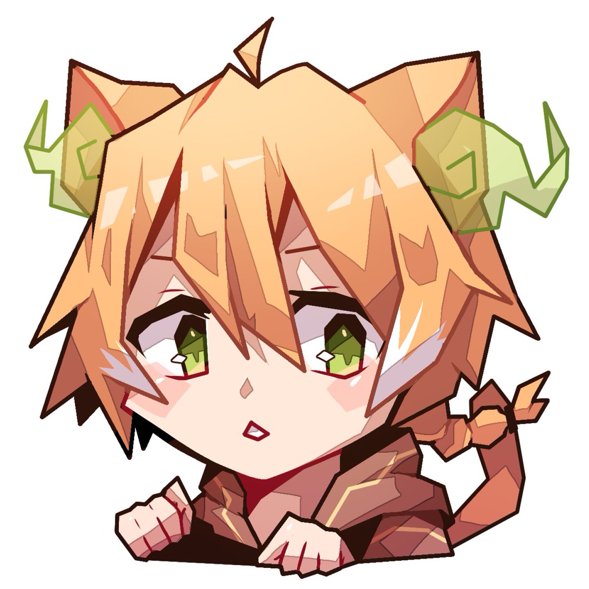 Rihiya Art Trade With Soshiki Kao Blocky Chibi Style Is Fun