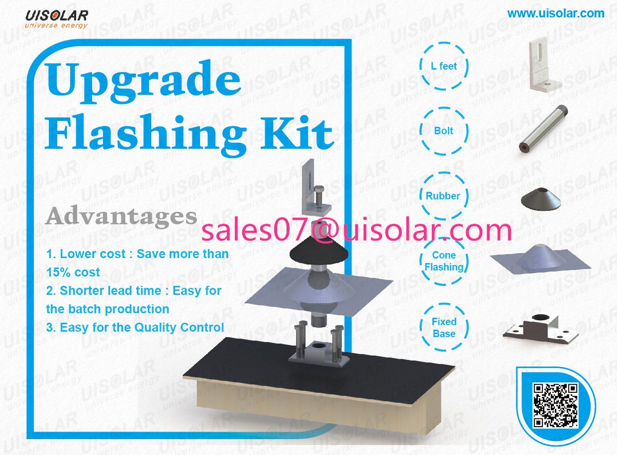 Flashing palte and L-feet .