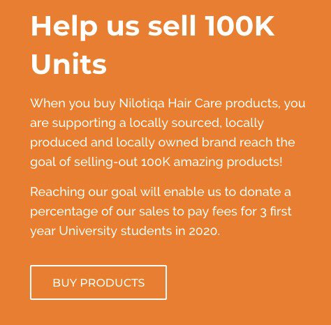 nilotiqa's tweet photo. Check out our campaign tracker on https://t.co/5WtQA8TW6e. We will update every Monday.
We have a long way to go... π
Support #Nilotiqa100K & help us reach our goal of selling-out 100K Nilotiqa products.
#EveryPurchaseCounts @Clicks_SA ππ» https://t.co/g93UqzWG17