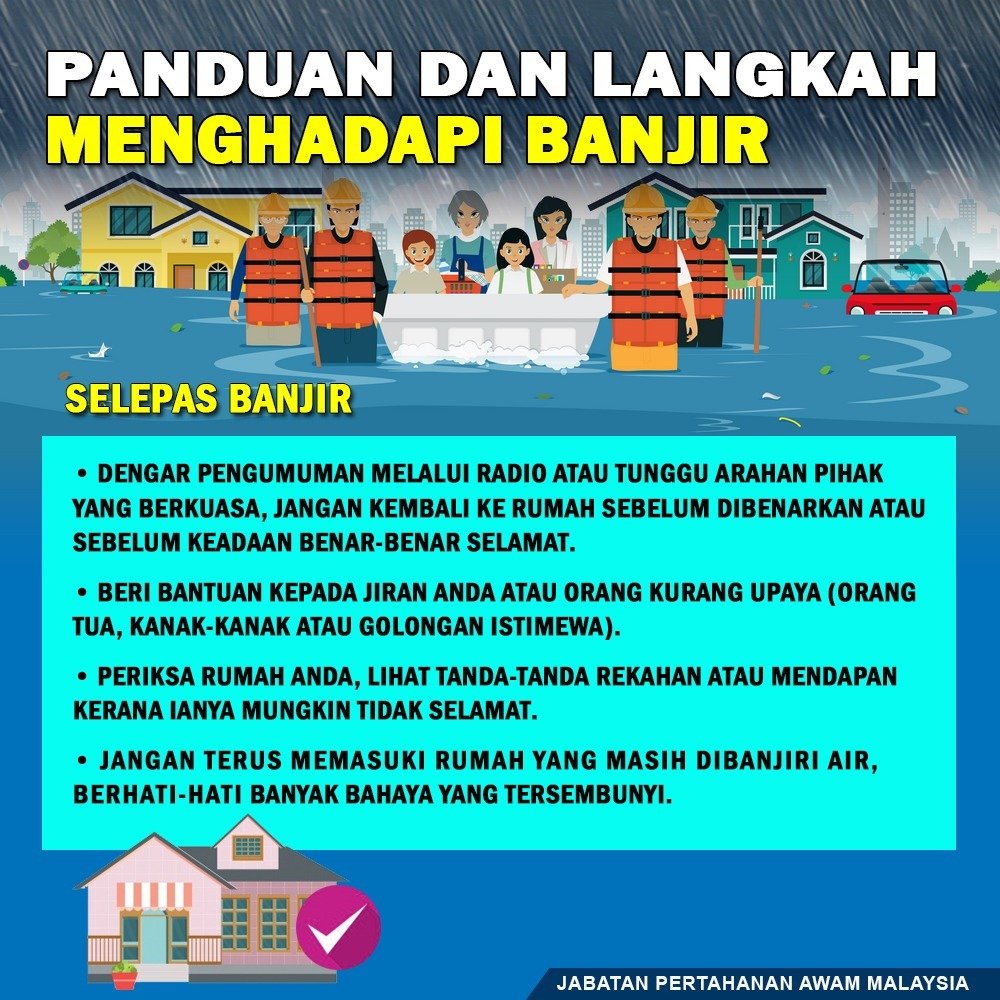 Panduan dan Langkah Menghadapi Banjir :
SEMASA BANJIR
 
#JabatanPenerangan
#SayangiMalaysiaku
#BanjirSabah