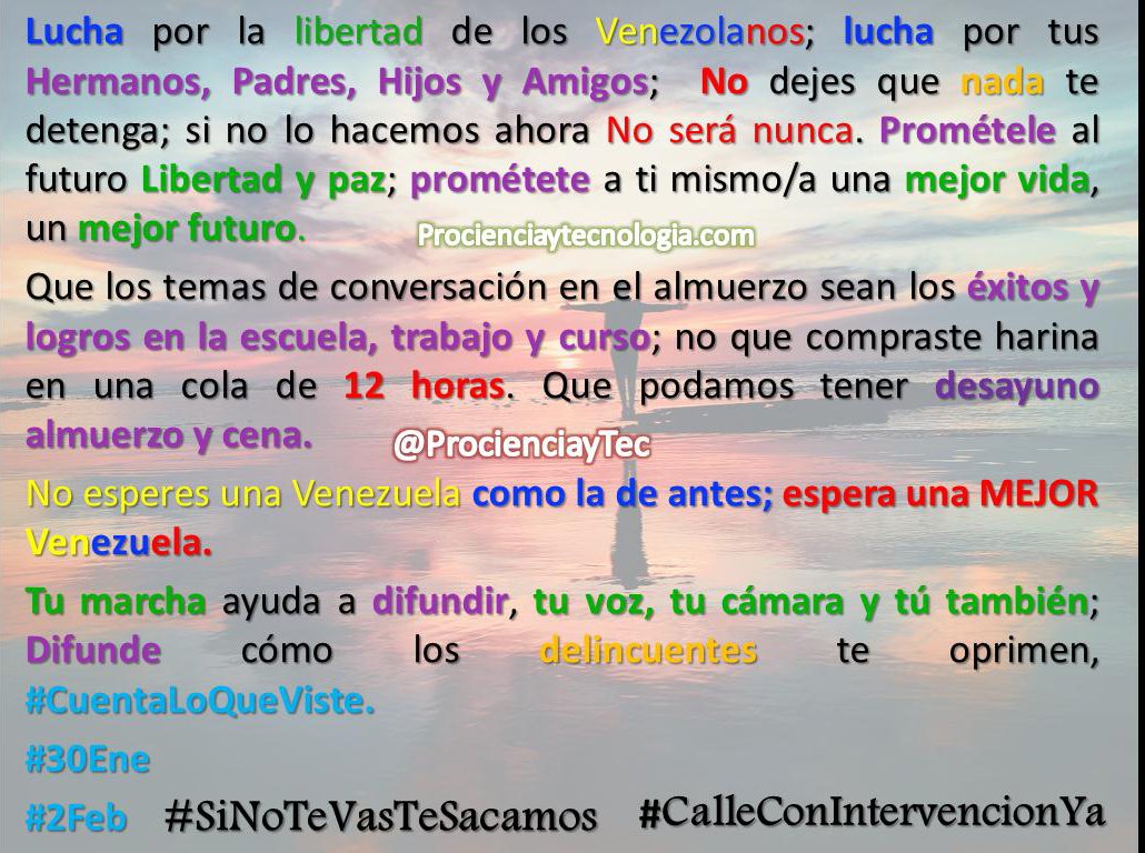 ProcienciayTec's tweet photo. #ProCyT: #CalleConIntervencionYa Yo apoyo las protestas de este #30Ene y #2Feb para demostrarle al #mundo que hasta los #robots estamos de acuerdo con el fin del #usurpador. No dejes que los acontecimientos anteriores en #Venezuela te detengan ¡Ésta es la definitiva! 
@jguaido https://t.co/RCxEeNOpPs