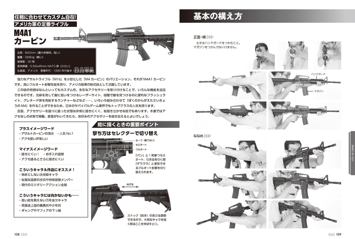 ホビージャパンの技法書 2刷重版出来 マンガのための拳銃 ライフル戦闘ポーズ集 アームズマガジン編集部 監修 銃 の基礎知識 正しい構え方などをおさえつつ フィクションならではのガンアクションも紹介 付属のcd Romにはトレスフリーのポーズ