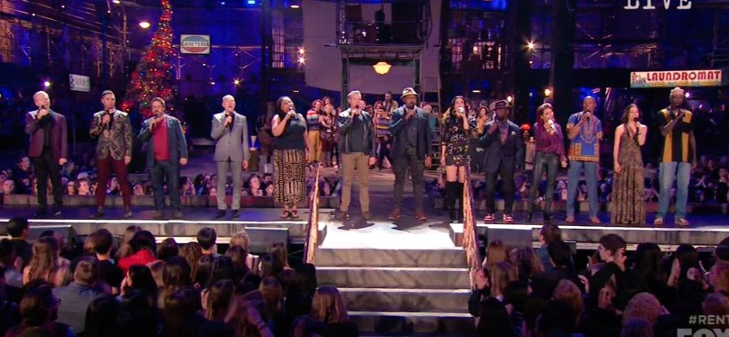 So, I literally waited three hours for this moment. #RentLive #Rent