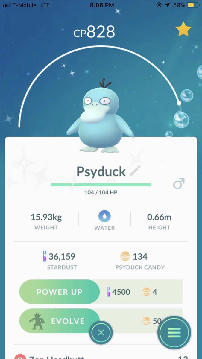 tara2turnt's tweet photo. @PokemonGoApp Just found mine 😍 #FoundPsyduck I was getting so nervous lol one of my favorites I needed also got another shiny in research 🤙🏻 https://t.co/bczGhdSePO