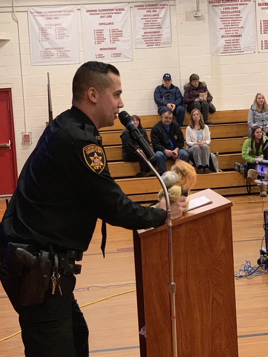 SaranacElem's tweet photo. DARE Graduation at SES! Thank you Deputy Seiden for another great year! #SESational https://t.co/UI3bR6bic5