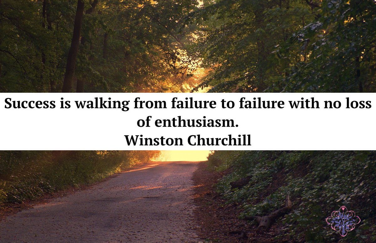 SherriNickols's tweet photo. #Success is walking from #failure to failure with no loss of #enthusiasm.
#WinstonChurchill https://t.co/j2T9YScnJU