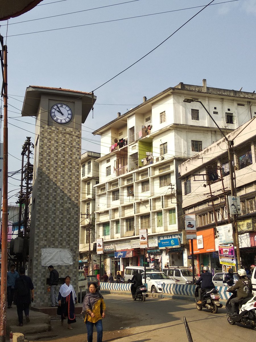 dimapurtoday's tweet photo. New Mini Clock Tower at circular road Dimapur with drinking water facility attached to it is a very innovative project..! this tower defines development of #humanitarian #hearts #Humansofdimapur #infrastructure #development #blessing #change #dimapurcity #dimapur #nagaland https://t.co/nVh1Vy17ft