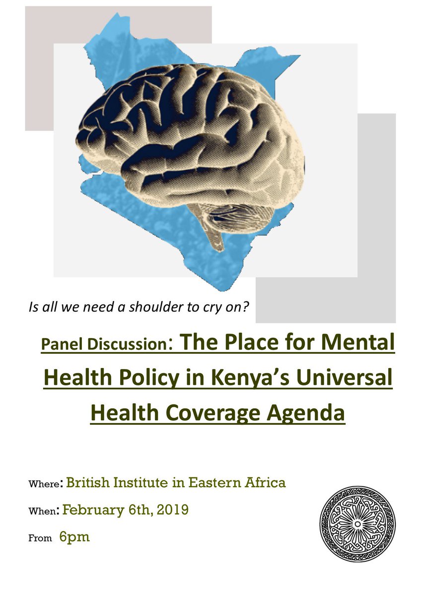 The_BIEA's tweet image. Is all we need a shoulder to cry on? 
#6thFeb 
'The place for mental health in Kenya's UHC agenda'
Don't miss!!