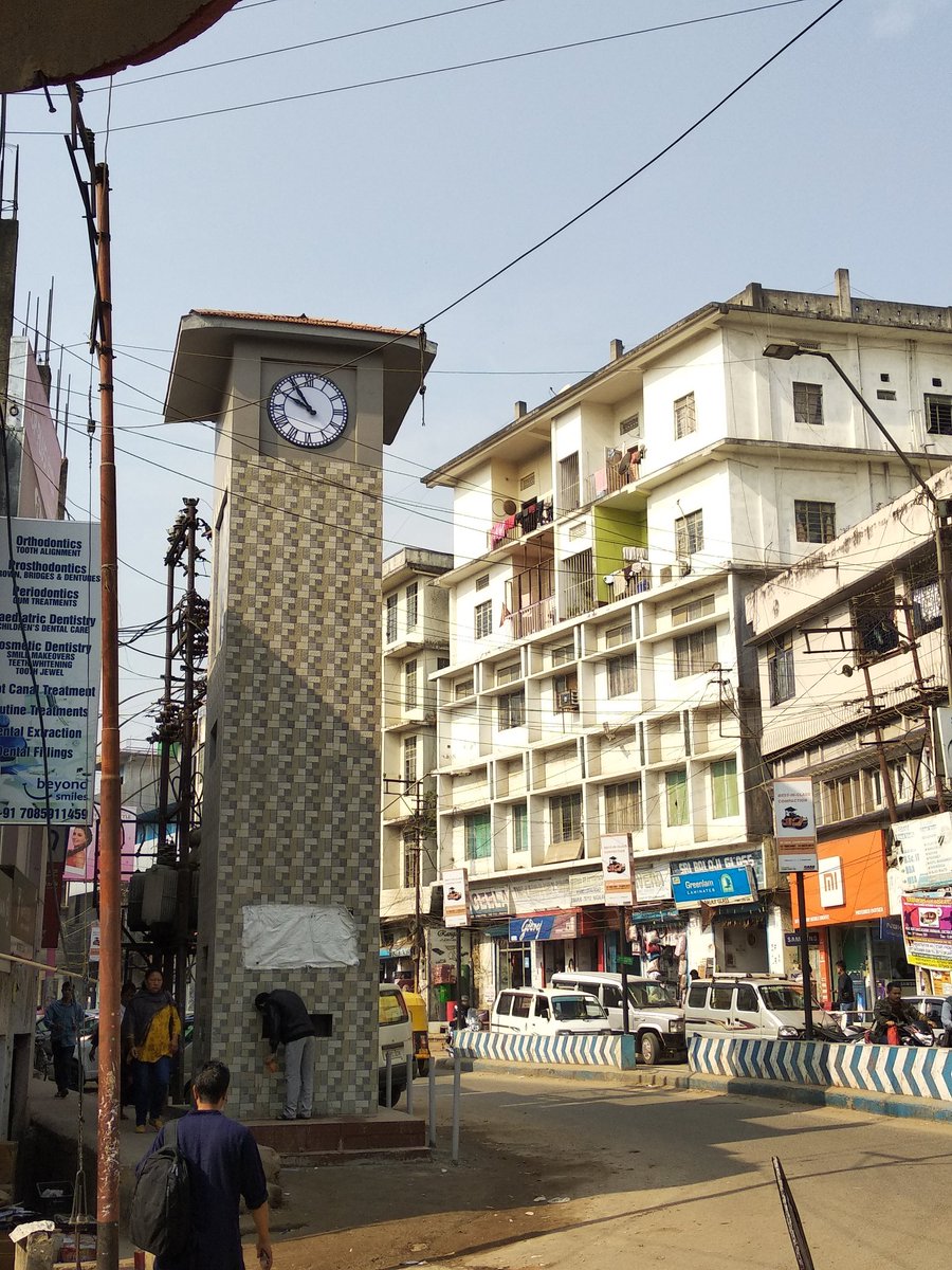 dimapurtoday's tweet photo. New Mini Clock Tower at circular road Dimapur with drinking water facility attached to it is a very innovative project..! this tower defines development of #humanitarian #hearts #Humansofdimapur #infrastructure #development #blessing #change #dimapurcity #dimapur #nagaland https://t.co/nVh1Vy17ft