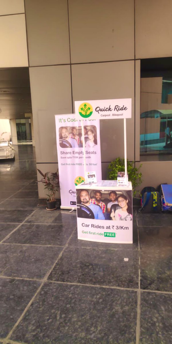 Sandeep280683's tweet image. Cool to pool in Mumbai for Enterprise Capgemini #Quickride #Carpool #Bikepool #Mumbai