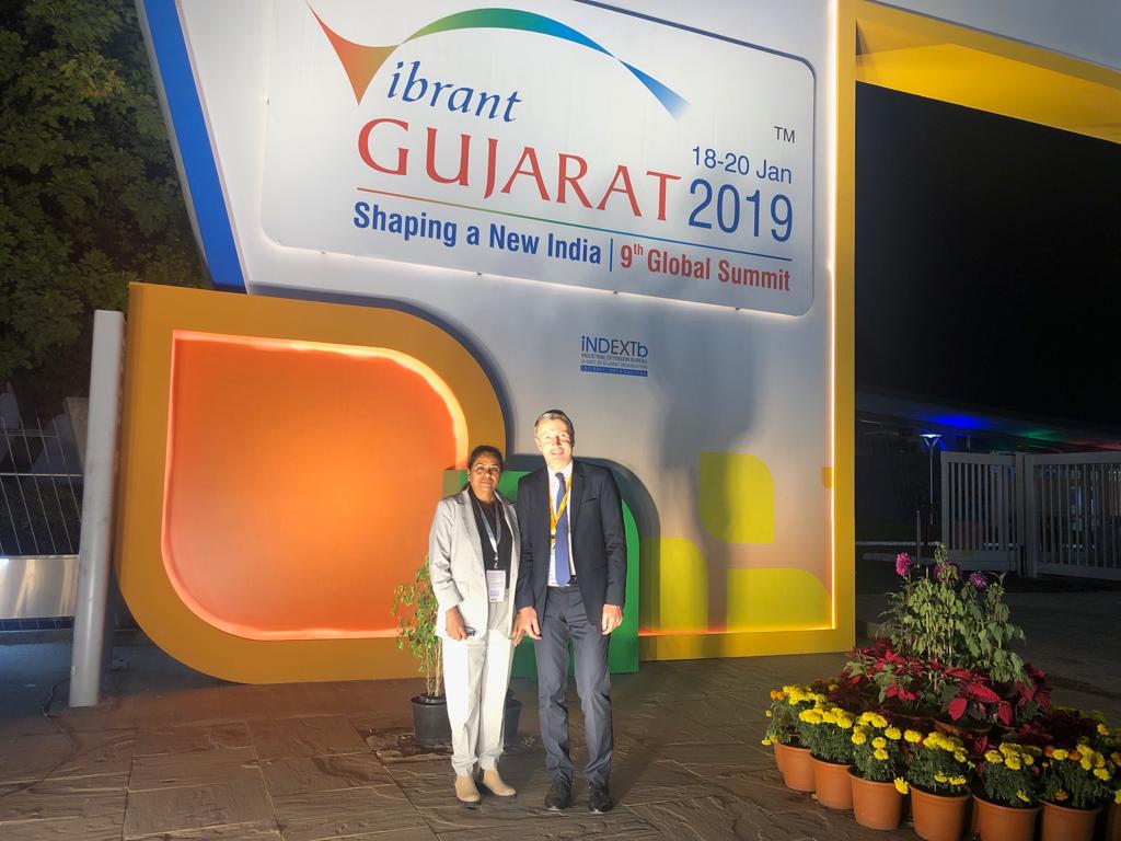EUChambers's tweet photo. EU India Chamber's President Mr. Nicolas Simon and Director Dr. Renu Shome participated in 9th Vibrant Gujarat Global Summit held on 18th - 20th January, 2019.
at Mahatma Mandir, Gandhinagar, Gujarat
#EU #VibrantGujarat #RenuShome #NicolasSimon https://t.co/loNDmsWaLq