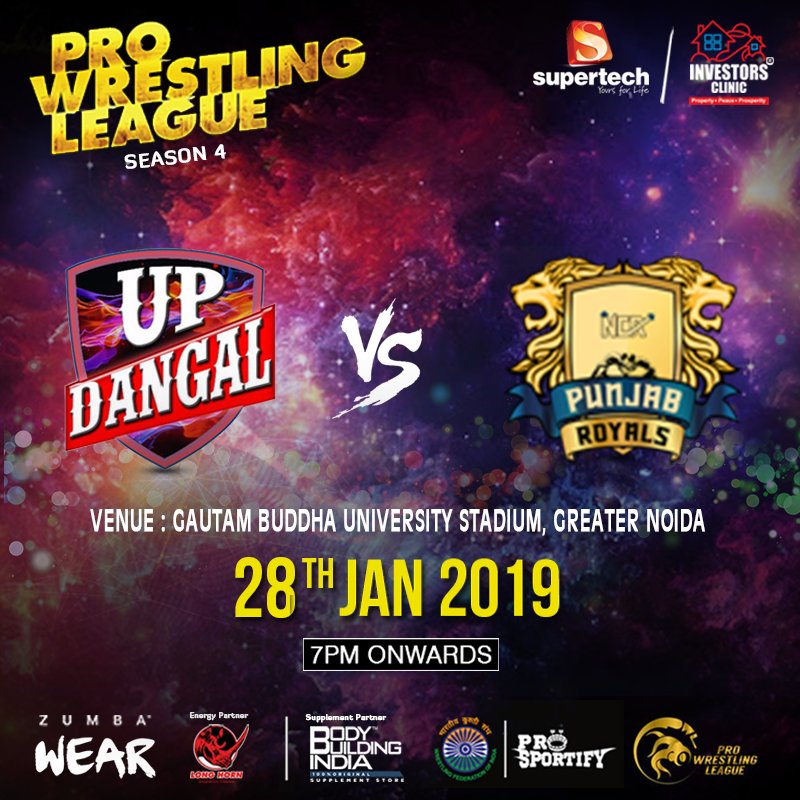 updangal's tweet photo. Just a Few Hours To Go!!
Be there to feel the heat of today's match as UP Dangal is all set to lock horns with NCR Punjab Royals.

The match starts at 7 PM at Gautam Buddha University Stadium, Greater Noida.

#UPDangal #PWL4 #WrestlingLeague #Wrestlers #ProWrestlingLeagueSeason4 https://t.co/EfgD5EYk2s