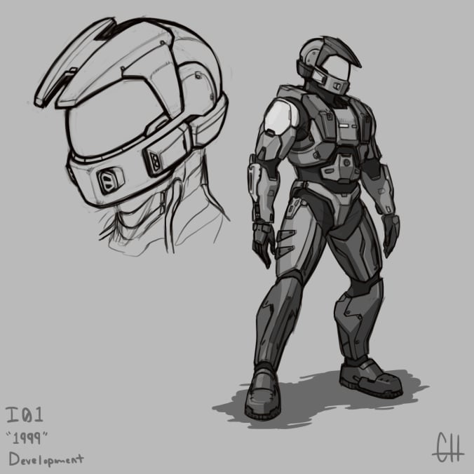 Jason Lochhead On Twitter Very Nice Almost Looks Like A Cross Between Mjolnir And Odst Armor