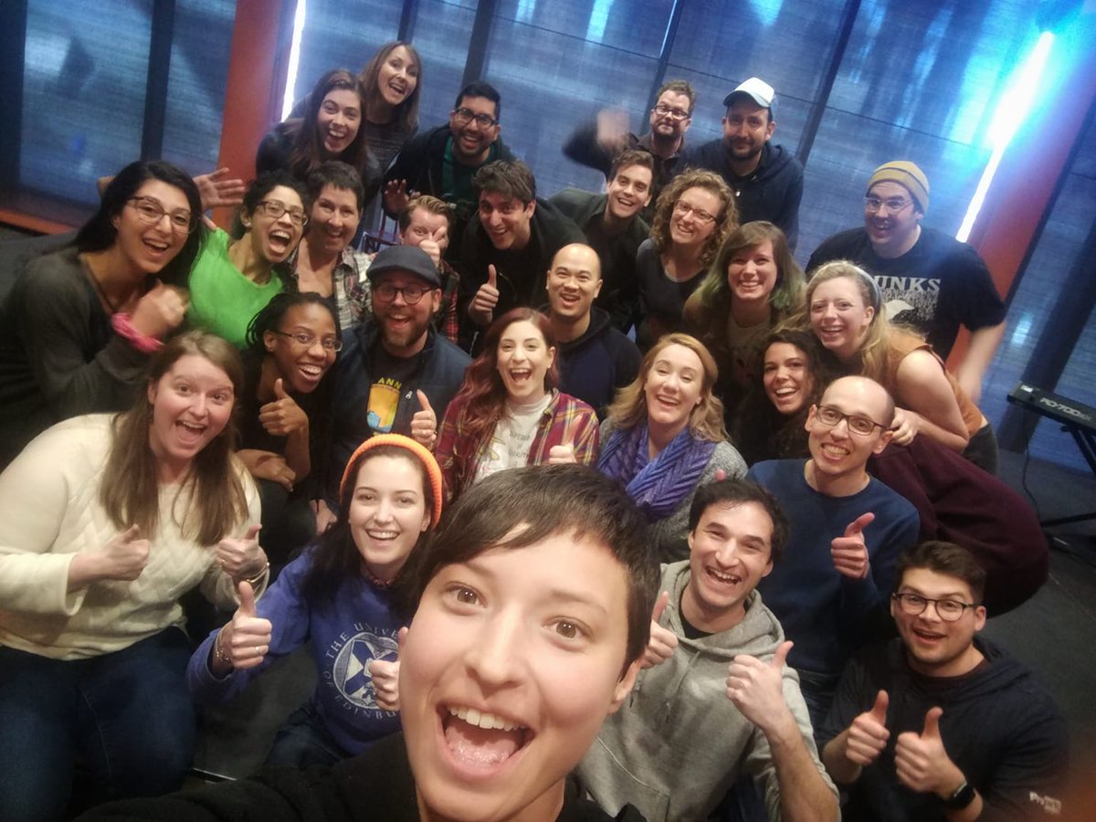 MilkMoneyImprov's tweet photo. Attending SSICF Workshop: Musical Improv w/ @ZachReino &amp; @JessRMcKenna aka @OffBookPod 

Weeee!!!!!!!!!

@MilkMoneyImprov  represented with @MayaBialik, @Joireine, @RomeySklar, @mouthdrums &amp; @killatdogg  

@SteelStacks #SSICF19 #offbook https://t.co/mZyupvjpGf