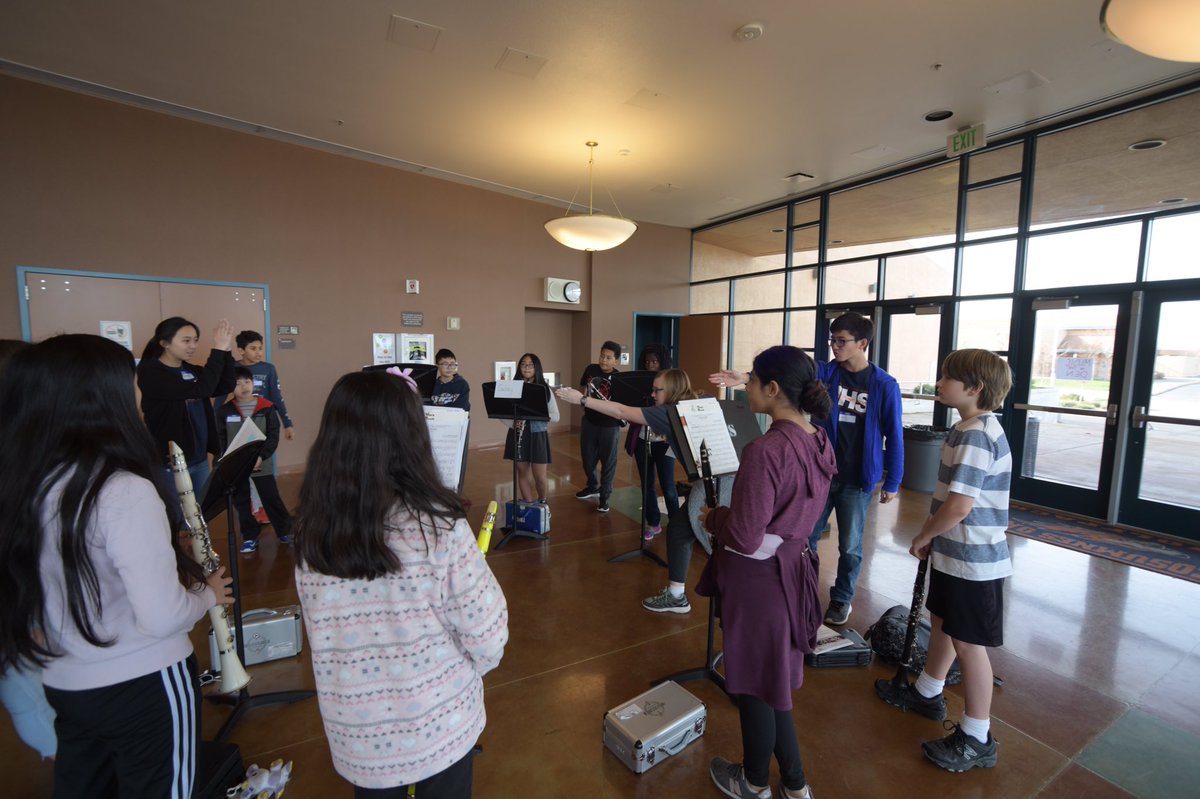 COWolfpackBand's tweet photo. Here’s just a small part of the amazing work that our student leaders did at Music in the Den last Saturday, they served their community by helping teach young musicians. A big thanks goes out to the people that made this day run so smoothly: Nicole Lee and Kashia Jensen. https://t.co/KFmxbbZXEq