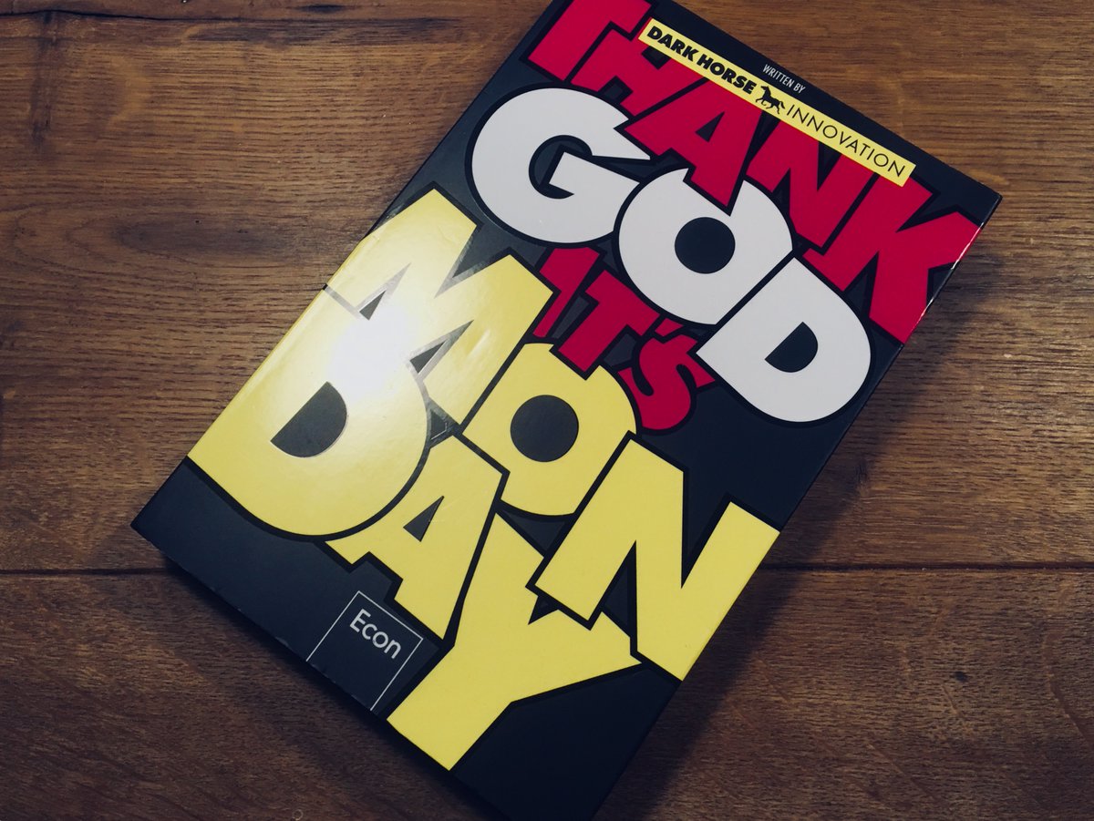 Passend zum Wochenstart: „Thank God it‘s Monday“ von @darkhorseberlin. Lag bei mir ewig im Regal, aber jetzt hab ich es gelesen. An vielen Stellen inspirierend diese „Revolution der #Arbeitswelt”. Mich würde noch mal ein aktuelles Fazit interessieren… #innovation #designthinking