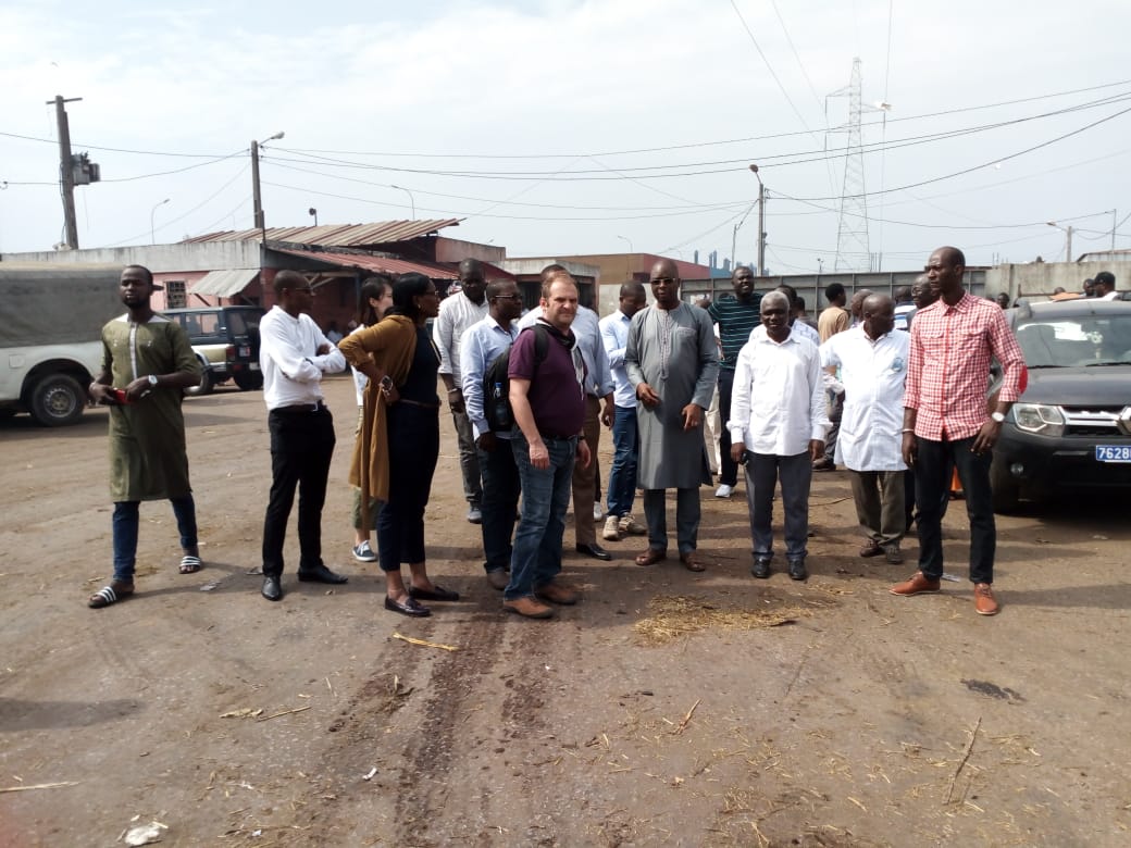 CanndcAfr's tweet photo. site visit at the bigest abatoir in Abidjan where a biodigester will b built to produce energy &amp; #compost to fullfil cote d'ivoire's #NDC #SGDs creating jobs 4 women, youths while reducing GHG thx to @environmentca @CanEmbCI @UNEnvironment @RichardMunang @FranckPortalupi @UNFCCC https://t.co/Mc3qwZ8MiS