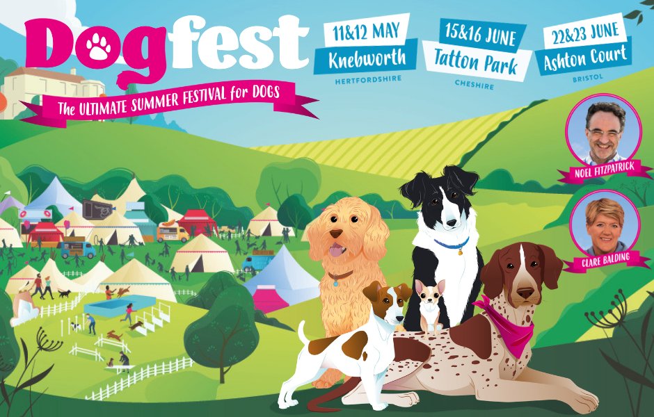 ProfNoelFitz's tweet photo. DogFest returns for 2019 and this year I am delighted to be co-hosting the event with fellow dog lover and presenter extraordinaire Clare Balding. Lots of activities and three exciting venues. Hope to see lots of you there x @DogfestUK @clarebalding https://t.co/xIoh9X1sRG https://t.co/tPagTAvwB7