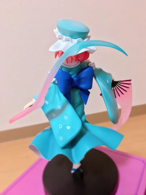 東方projectフィギュア用の原案イラストを担当させていただいた西行寺幽々子のサンプルをいただきました〜 