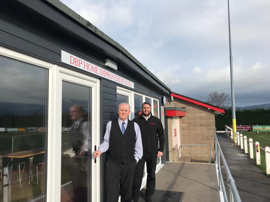 DBP_ltd's tweet photo. Recent photos of the new Clubhouse at @DenbighTownFC Which has been named the Denbigh Home Improvement Suit, after work completed as part of our sponsorship package. #HomeImprovements #denbigh #doubleglazing #local #NorthWales https://t.co/ezUKtb08wo