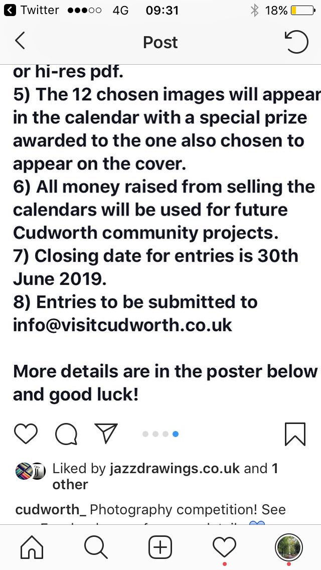 VisitCudworth's tweet image. Our photography competition has now been launched leading to our first ever Cudworth calendar for 2020. Get involved folks!