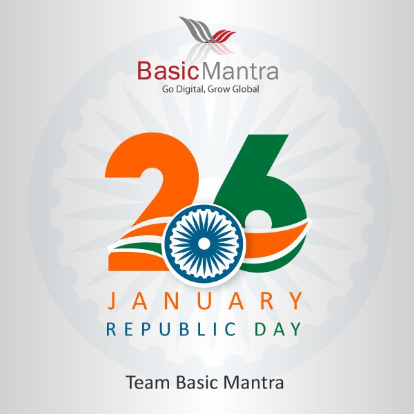 basicmantra's tweet photo. On this day, letโs think of our past and letโs try to build better future for our future generations.
Happy Republic Day!
#Basicmantra #outdoor #advertisingagency #Branding #Digitalmarketing #promotion https://t.co/wSJtWeKd4v