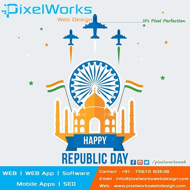 desaipranjalbjp's tweet photo. One Nation, One Vision, One Identity..
Meri Pehchaan Mera Bharat .
Happy Republic Day...
#happyrepublicday
#happyrepublicdayindia
#India #pixelworkswebdesign
#pixelworksweb #websitedesign #mobileresponsivewebsitedesign #webbasedapps #ecommerce #shoppingcart #seo #SMO https://t.co/MizHLuFIiJ