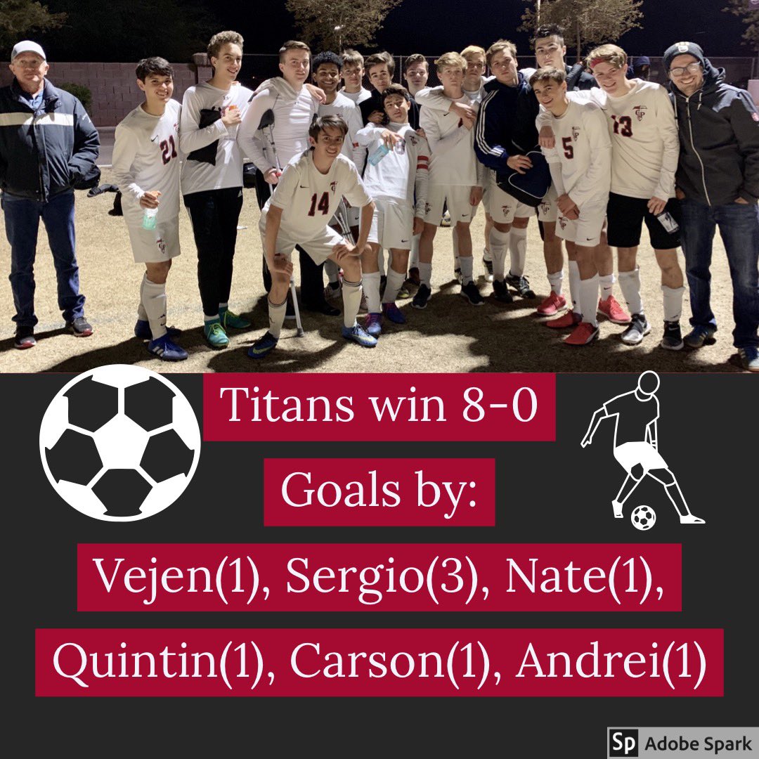 CPAMensSoccer's tweet photo. Titans get the win tonight at their last regular season game. https://t.co/L8subhCtrs