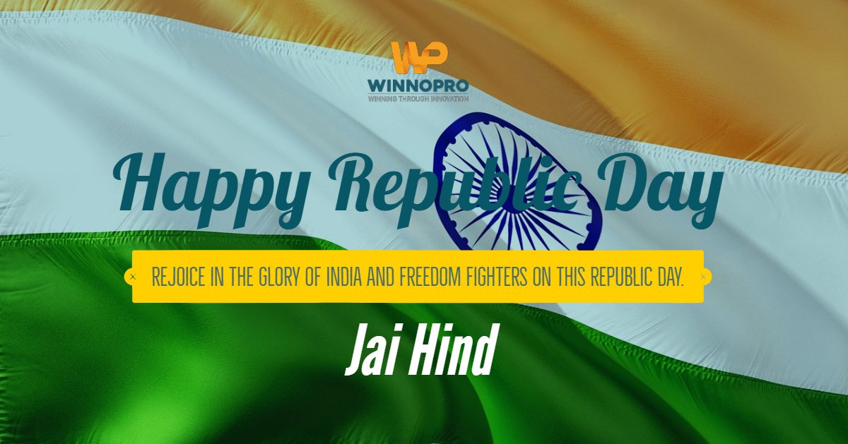 WinnoproTech's tweet photo. Let us join hands to protect our nations from all the social evils that are plaguing it. Happy Republic Day! 🇮🇳🇮🇳🇮🇳

Vande Mataram. 🇮🇳🇮🇳🇮🇳

#HappyRepublicDay2019 #republicdayindia #70thRepublicDay #RepublicDay #HappyRepublicDay https://t.co/Zl9cDiWWCR