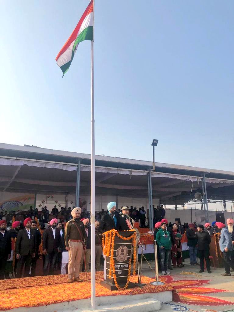 iranasodhi's tweet photo. It's an honour to represent the people of Moga on this special occasion #70RepublicDay with my MLA colleagues Shri Dharshan S Brar, Shri Kakka Lohgarh, Dr Harjot Kamal & others dignitaries.
#RespectMyCountry #ProudIndian https://t.co/LG1TZJP5gL