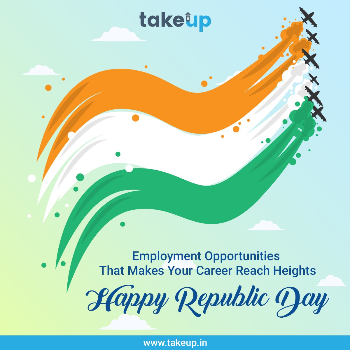 takeup_in's tweet photo. One Nation, One Vision, One Identity 
Happy Republic Day To All! 🇮🇳
#TakeUp #LiveProjects #happyrepublicdayindia #republicday2019 https://t.co/P9fKJSd9iG