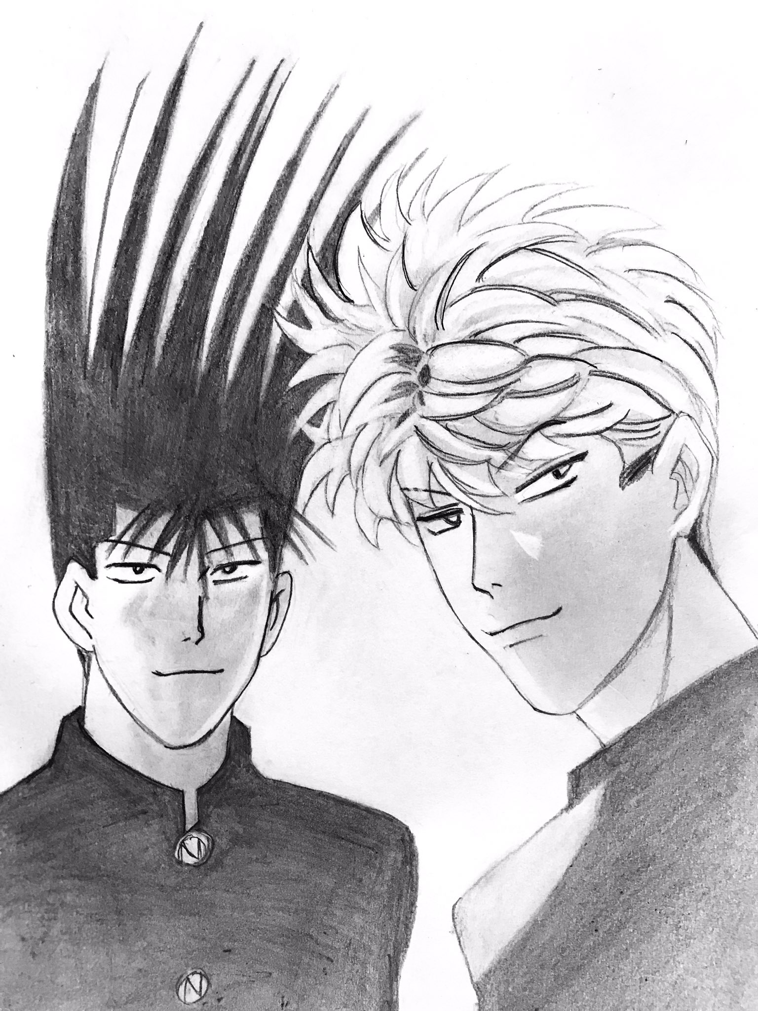 いろんなアニメキャラ描いてみた 今日から俺は Kyoukaraoreha 伊藤真司 三橋貴志 描いてみた Drawing Youtubeチャンネル T Co Ionpcaddrk T Co U9xmzq4qih Twitter