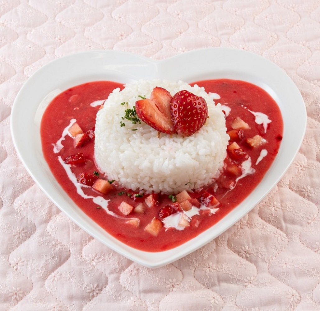 スイーツパラダイス公式 スイパラ スイパラに恋するpinky Valentine 2 14実施中 苺カレー 酸味が新しい味わいのカレーです ピンク色がsns映え抜群 見た目の可愛さもぜひお楽しみください ケーキも食べ放題で1000