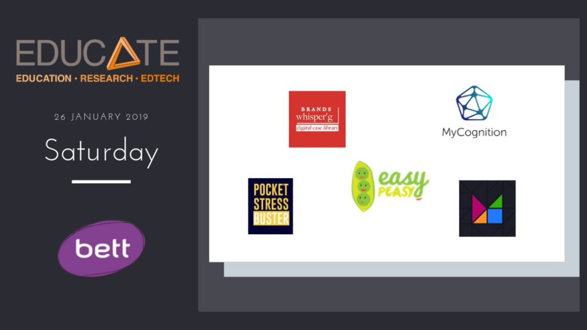 startuplabsorg's tweet photo. Final day of #Bett2019
Head to the Futures Zone to meet #EDUCATEtech + #Edwards2018 #EdWards2019
@brands_whisper
@MathigonOrg
@easypeasyapp
@PocketSBuster
@MyCognition
Looking forward to meeting you!
#WheresEdWard? https://t.co/4ypsPR6gQf
