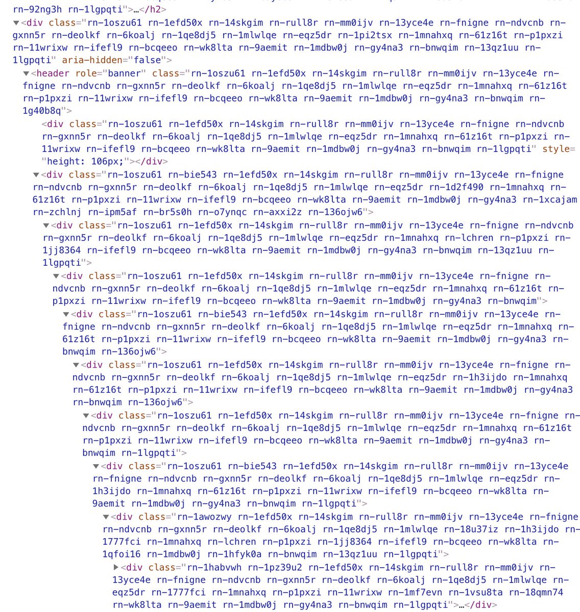 I learned web development in the early days (long before GitHub) with the "View source" button. The trend of generated class-names makes me sad...