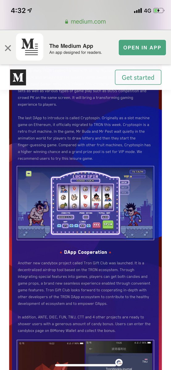 CryptoSpin on Tron weekly report