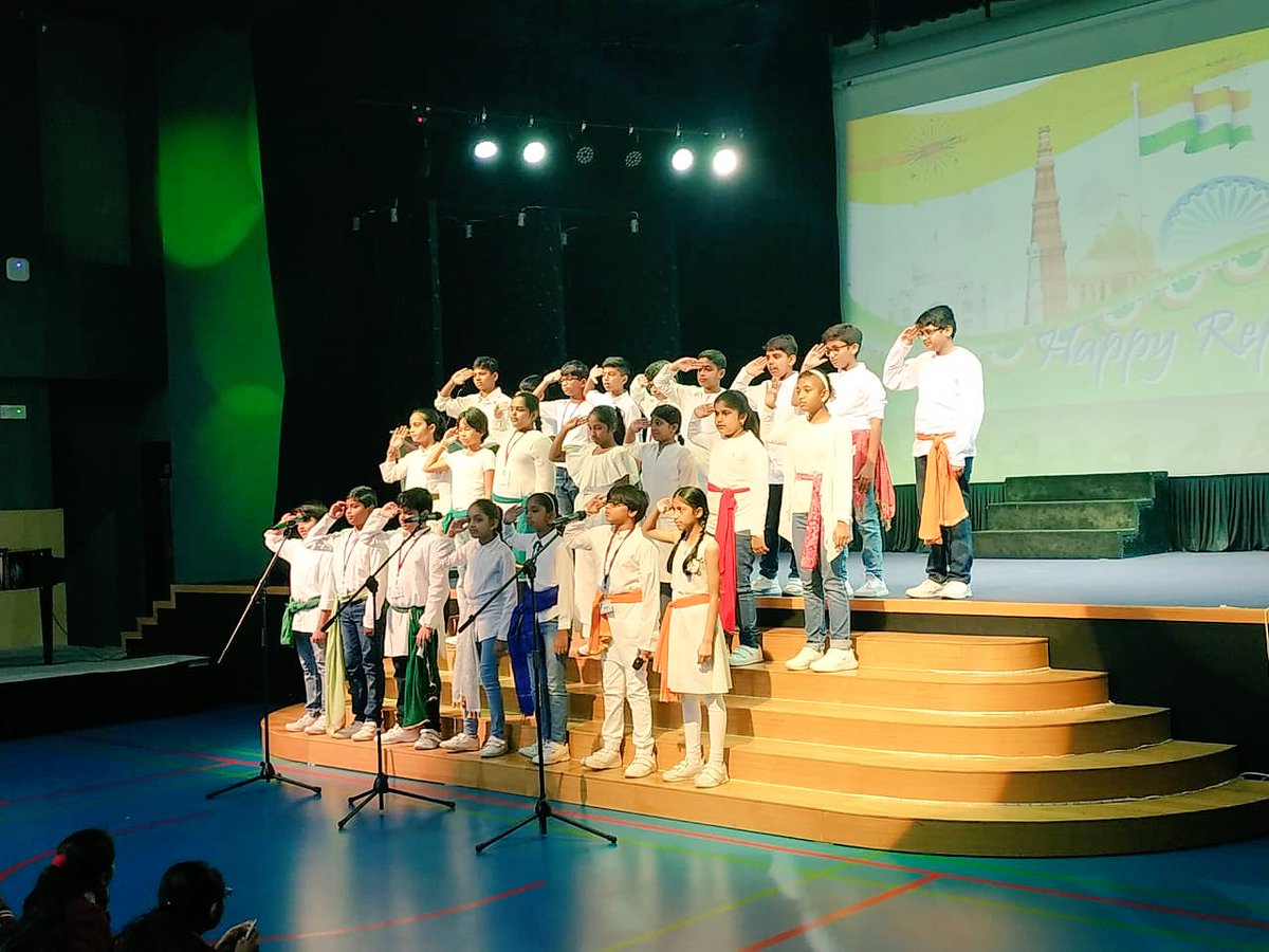 Khushboo__Batra's tweet photo. #GNMSPrimary The kids of 5C reminded us to do our duties well, use the rights wisely and to respect the golden heritage of our nation thru their morning assembly. Feel more proud to be an Indian! Happy Republic Day🇮🇳 @ShettySampoorna @gemsnms_alkhail https://t.co/7A1R36nRYM