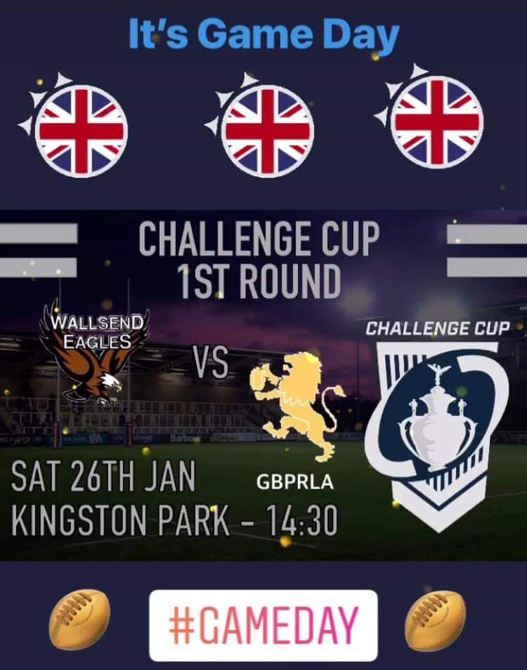 Good Luck to GBPRL today as they take on Wallsend Eagles...come on!! #GAMEDAY